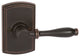 Delaney Hardware Italian Collection Sorado Series Dummy Lever, Edged Oil Rubbed