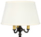 White Linen 19" Barrel Drum Floor Lampshade Replacement