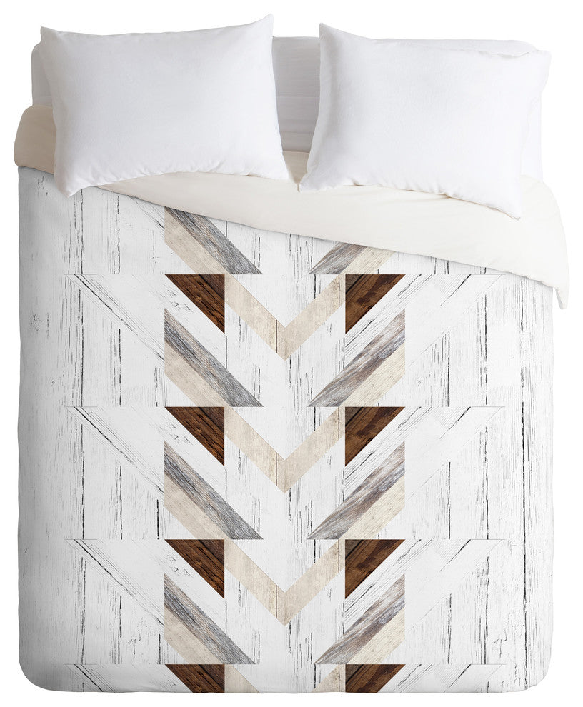 Iveta Abolina Geo Wood 4 Duvet Cover Set, Twin XL