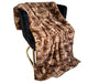 Plutus Brown Luxe Lash Faux Fur Throw Blanket, 102"L x 116"W Cal King