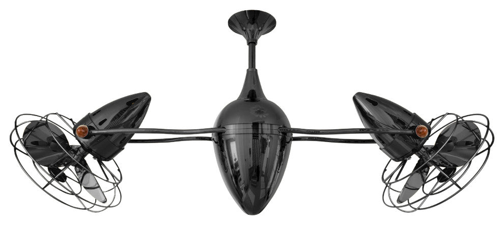 Ar Ruthiane Rotational Ceiling Fan, Polished Brass