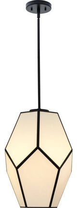 Latham Collection 1-Light Contemporary Pendant, Matte Black