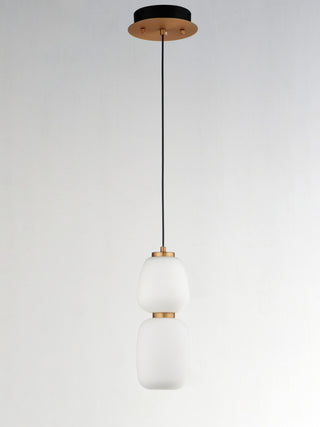 ET2 E25066-92 Soji 5"W LED Mini Pendant - Black / Gold