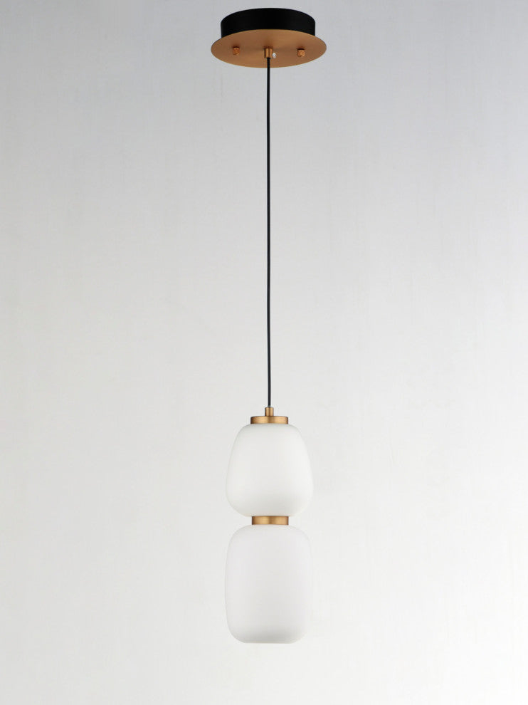 ET2 E25066-92 Soji 5"W LED Mini Pendant - Black / Gold