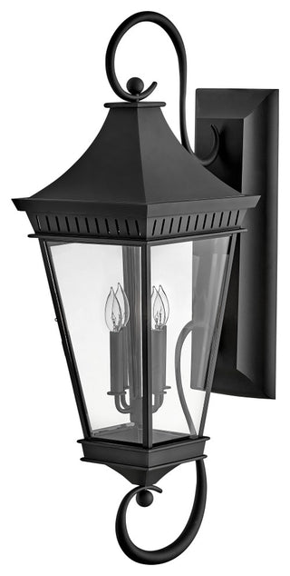 Hinkley Chapel Hill Extra Large Wall Mount Lantern, Museum Black
