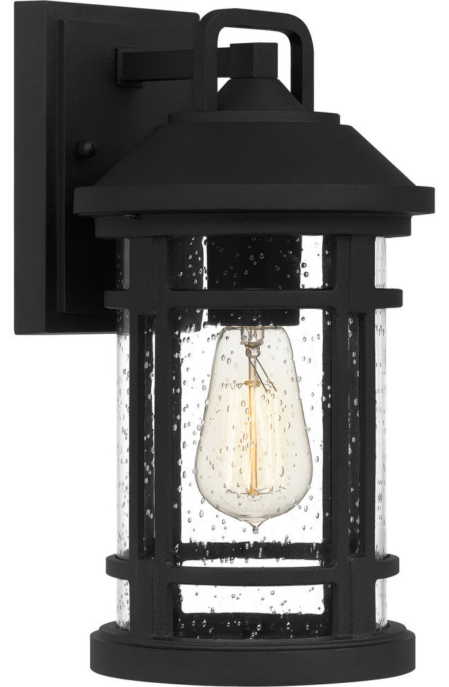 Quoizel QUY8407EK One Light Outdoor Wall Mount, Earth Black Finish
