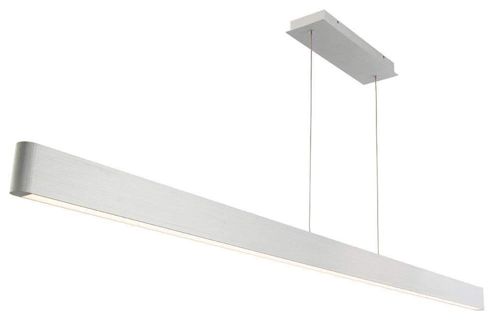 Volo LED Pendant 3000K, Brushed Aluminum, 75"