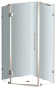 Neoscape 34"x34"x72" Completely Frameless Neo-Angle Shower Enclosure, Chrome