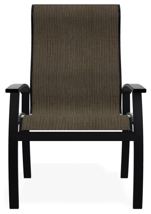 Belle Isle Sling Outdoor Dining Chair, Kora/Black