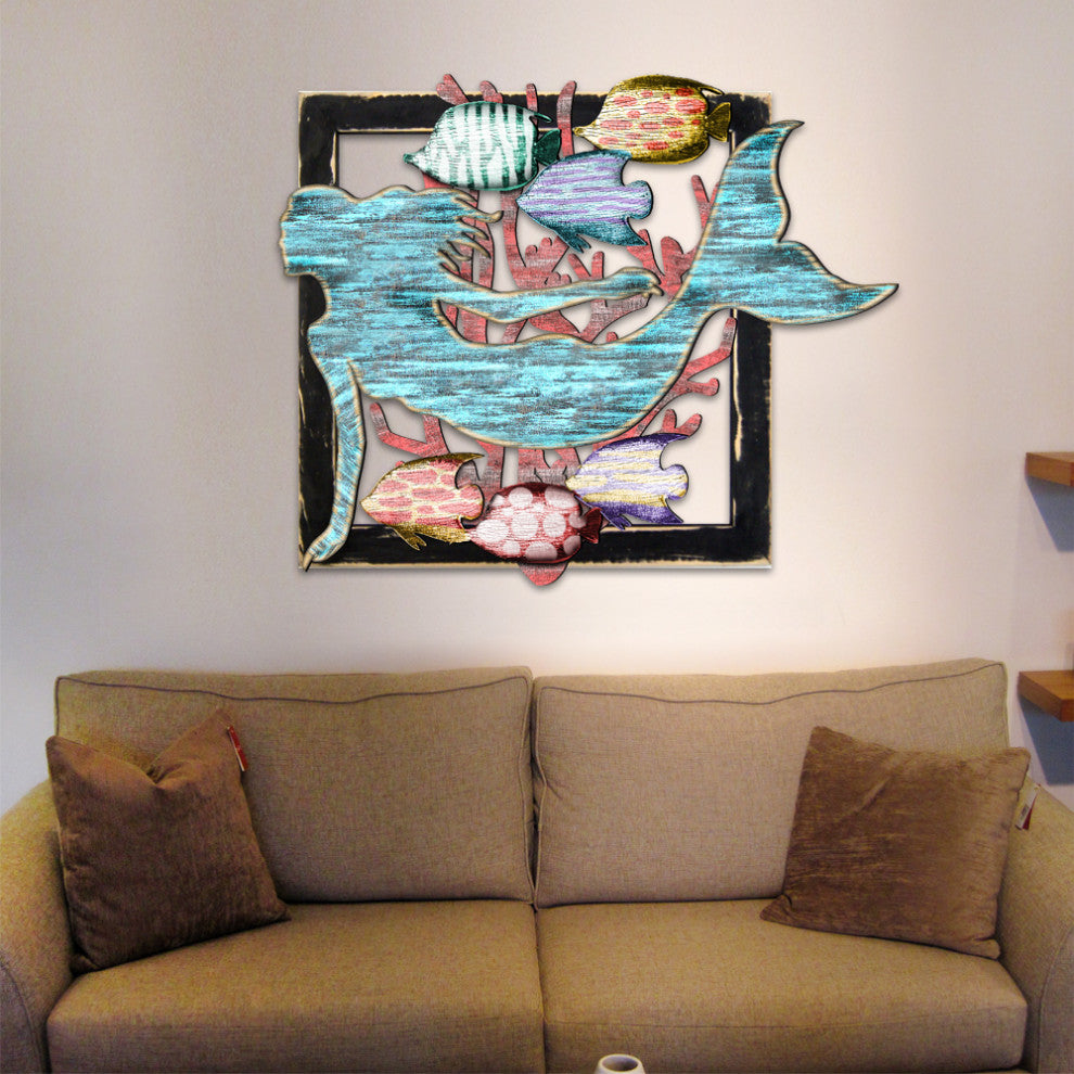 Mermaid Wooden Nautical Marin Decor