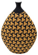 Jahia Decorative Vase, Natural, Black