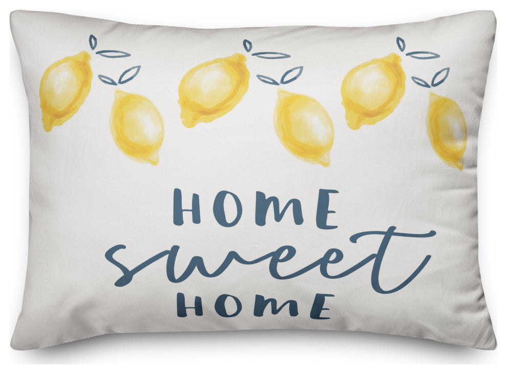 Home Sweet Home Lemons 14x20 Spun Poly Pillow