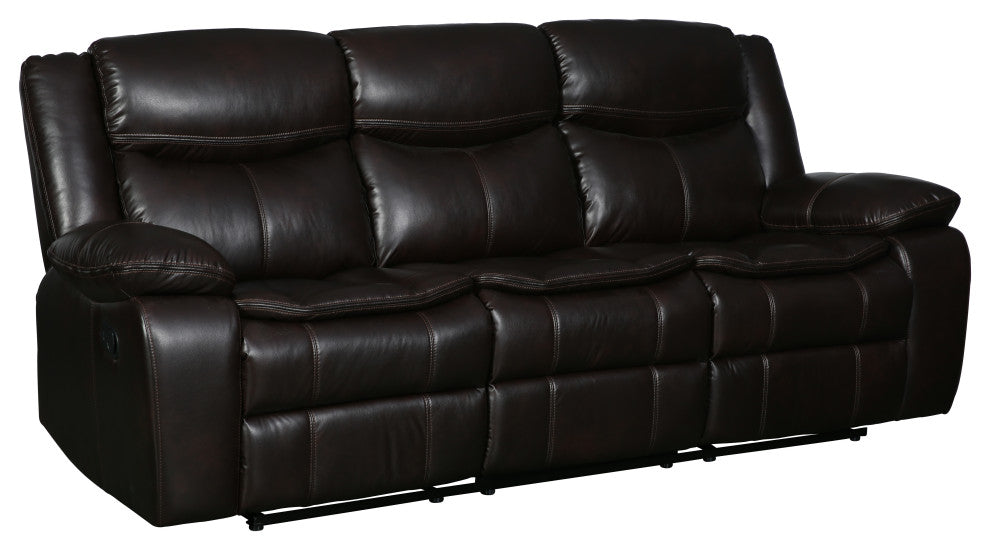 Arlington Leather Air Reclining Sofa 2-Piece Set Brown
