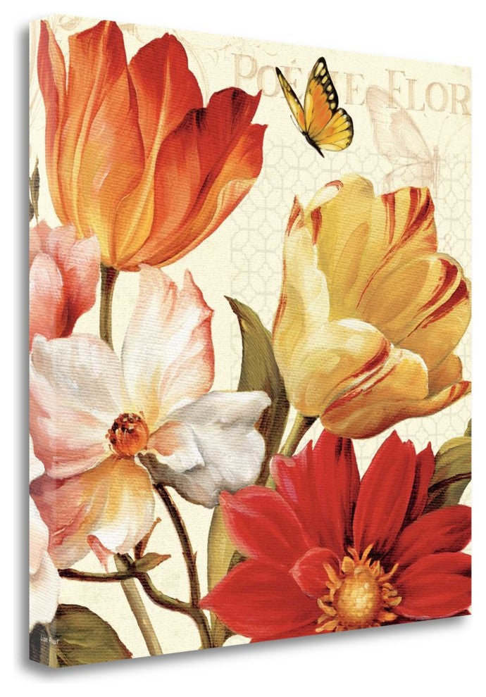"Poesie Florale III" By Lisa Audit, Giclee Print on Gallery Wrap Canvas