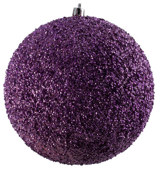 Vickerman 6" Pink Beaded Ball Drilled 4-Pack, N185879D