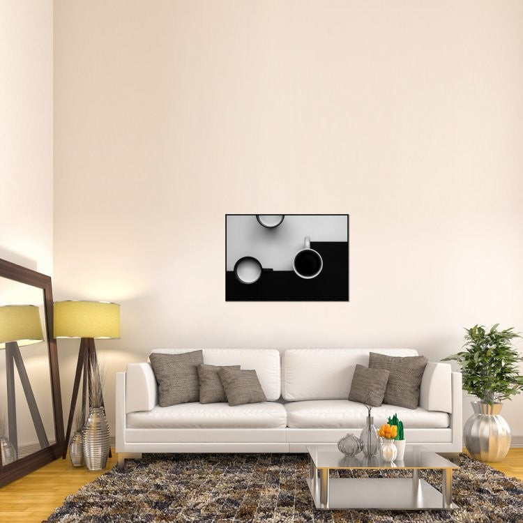 "Cups" Framed Canvas Giclee by Jozef Kiss, 41x29"