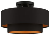 Sentosa 3-Light Black Large Semi-Flush