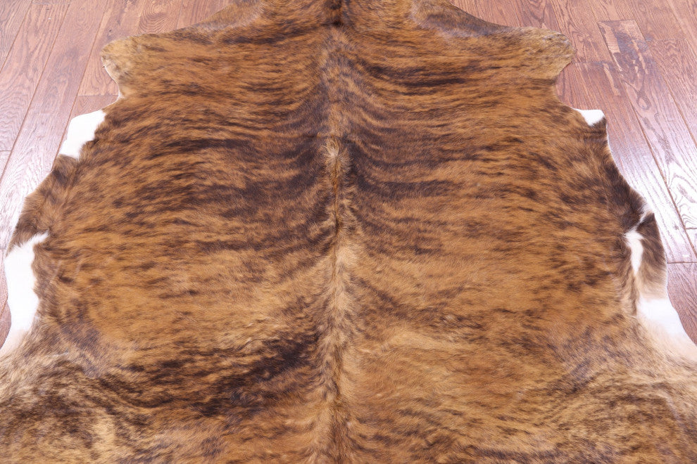 Organic Natural Hair-On Cowhide Area Rug 6' 5" X 6' 1" C1472