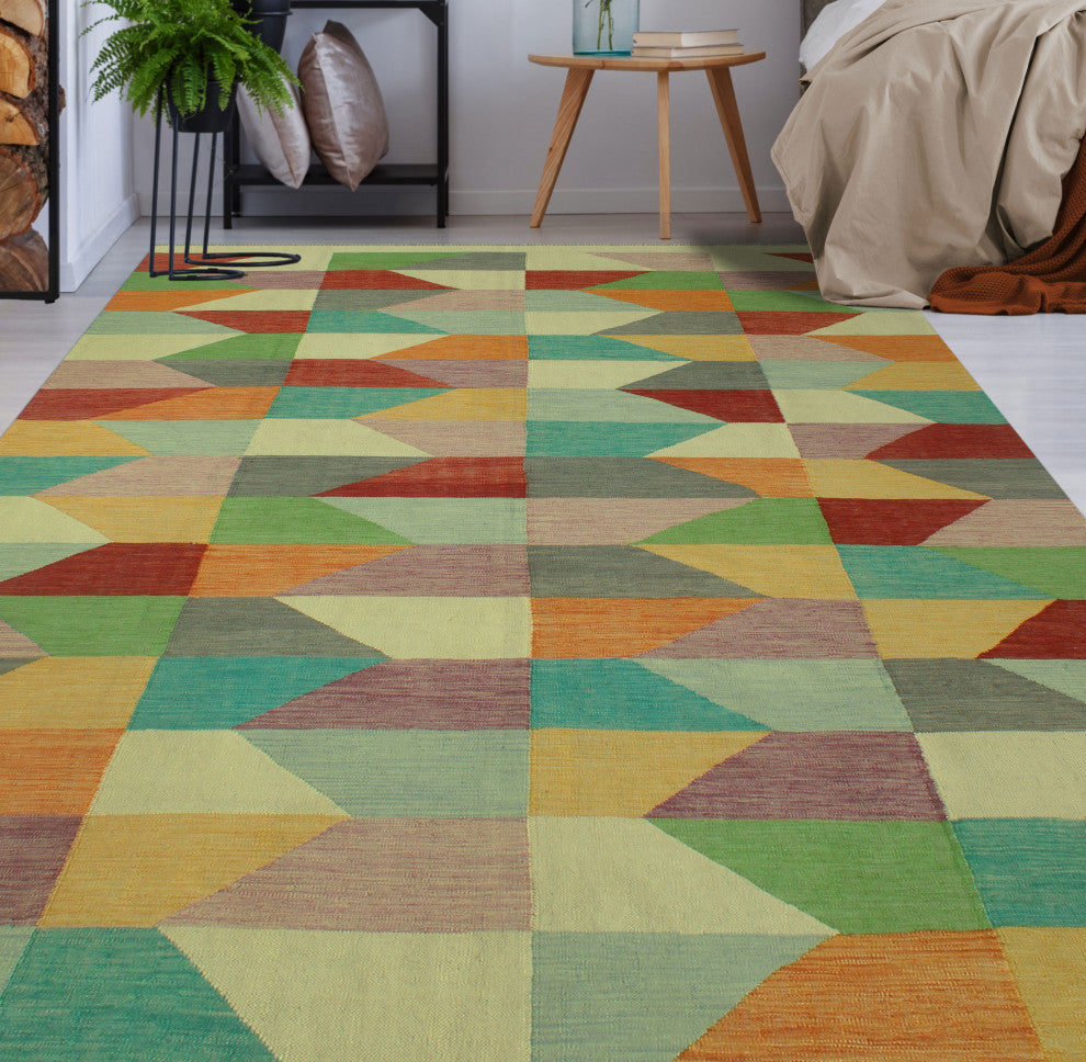 Winchester Kilim Kamilla Red/Gray Rug, 8'2x11'5