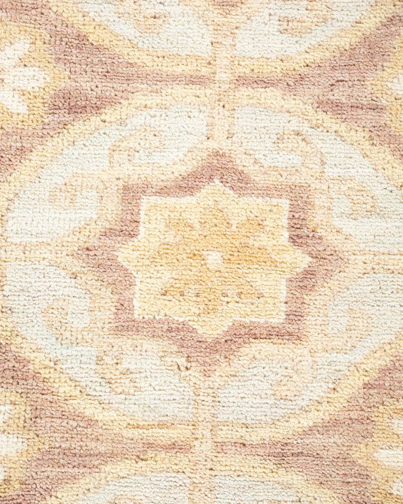 Khotan, One-of-a-Kind Hand-Knotted Area Rug Light Blue, 8'0"x9'7"