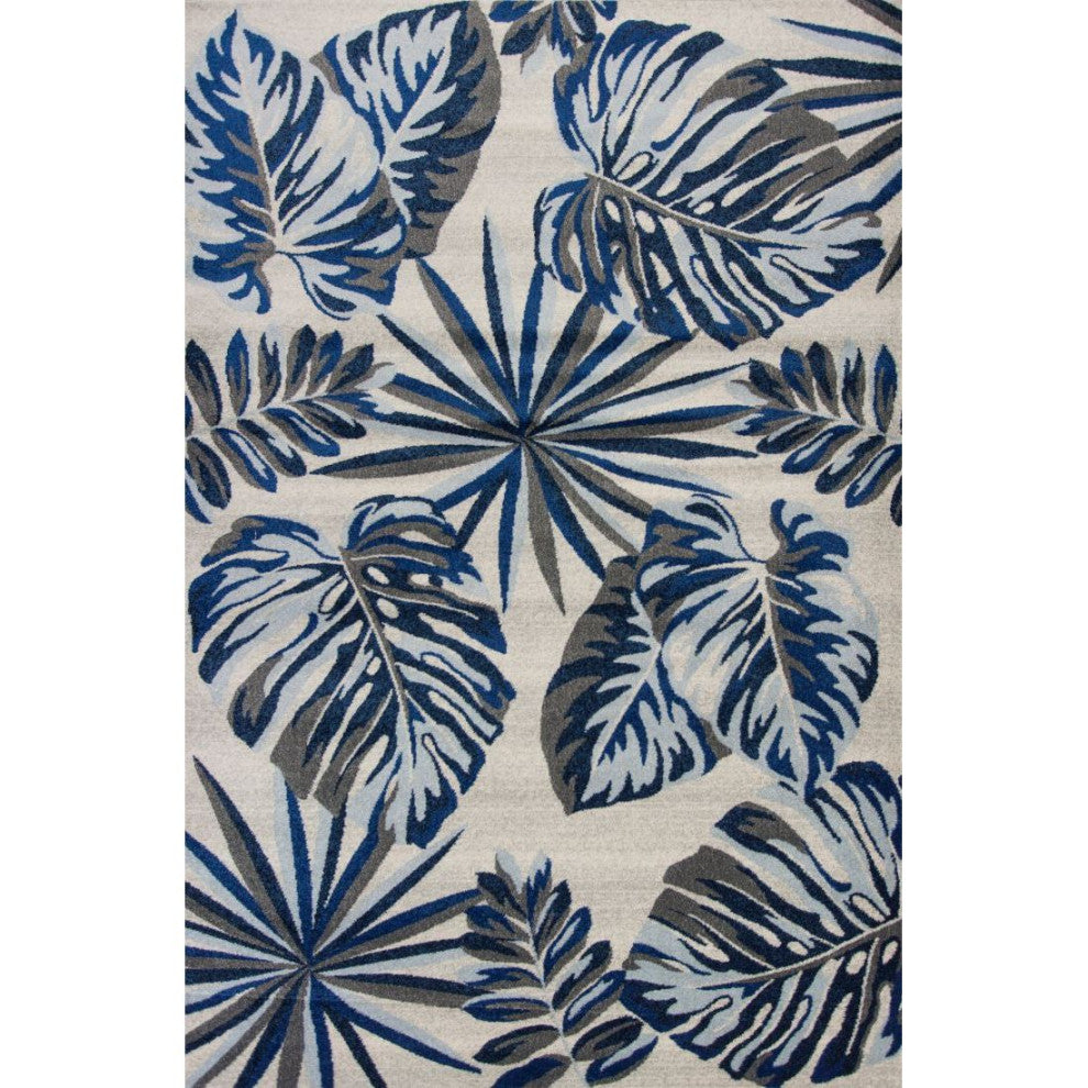 KAS Stella 6254 Gray/Blue Nassau Area Rug, 9'10"x13'2"