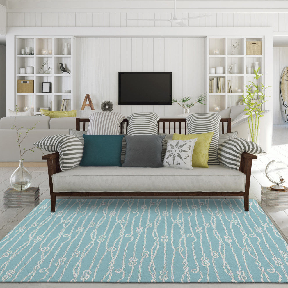 Indoor/Outdoor Harbor HA7 Lagoon Machine Washable 9' x 12' Rug