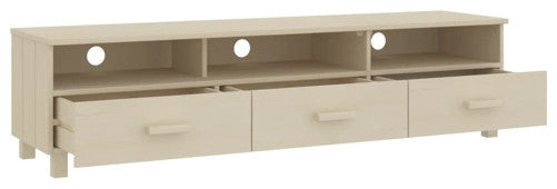 vidaXL TV Stand TV Console Sideboard TV Unit HAMAR Honey Brown Solid Wood Pine