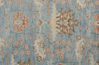 Weave & Wander Bennet Blue/Brown 5'6"x8'6" Hand Knotted Area Rug