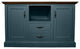 Modern 58" Kitchen Island, Smokey Blue