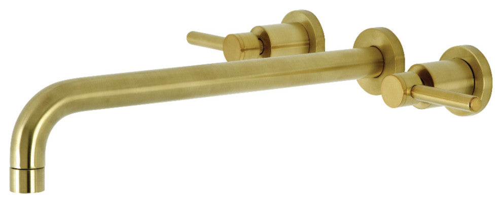 KS8047DL Wall Mount Tub Faucet, Brushed Brass