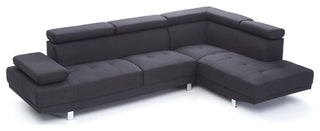 Milan Sectional, Black