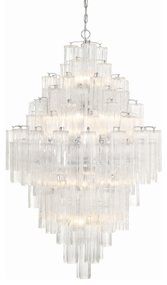 Crystorama Lighting Group ADD-319-CL Addis 20 Light 31"W Crystal - Polished