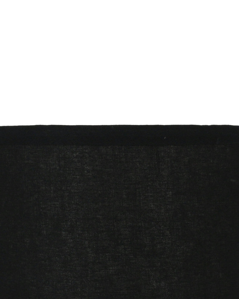 Classic Drum Smooth Linen Lamp Shade, Black, 16"