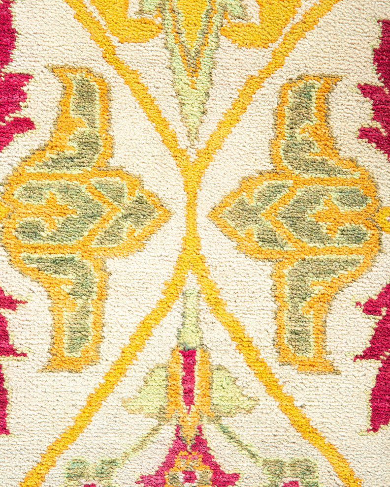 Phoenix, One-of-a-Kind Hand-Knotted Area Rug Ivory, 8'0"x10'1"