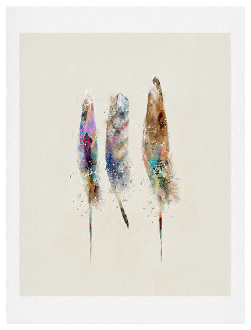 Deny Designs Brian Buckley Free Feathers Art Print