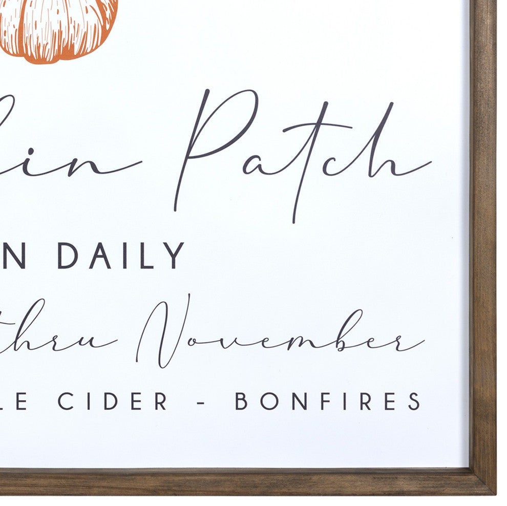 Rustic Pumpkin Patch Framed Wall Art
