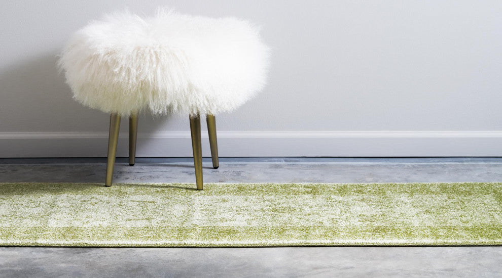 Rug Unique Loom La Jolla Light Green Runner 2' 7 x 10' 0