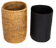 Artifacts Rattan™ Oval Waste Basket with Metal Liner, Honey Brown