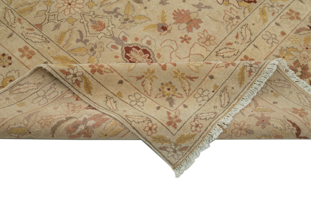 Rug N Carpet - Handmade Oriental 9' 11" x 13' 9" Soft Oushak Area Rug