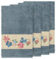 Caroline 4 Piece Embellished Bath Towel Set