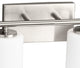 Replay Collection 48" 6-Light Brushed Nickel Etched Glass Bath Vanity Light