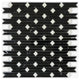 Neromarquina Polished Pinnacle Marble Mosaic