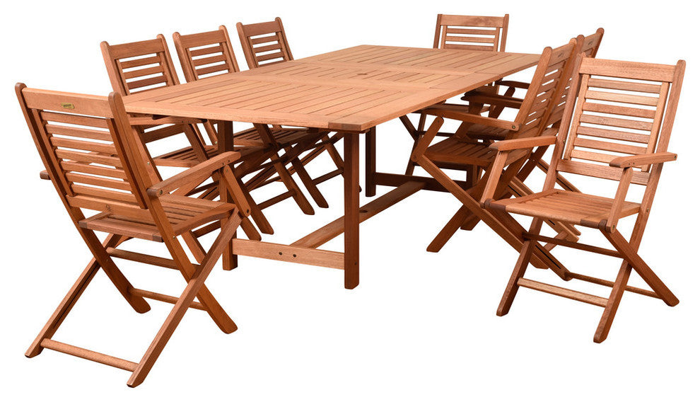 Amazonia Brandon 9-Piece Rectangular Patio Dining Set