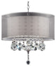 LILA Traditional Ceiling Lamp Silver Metal