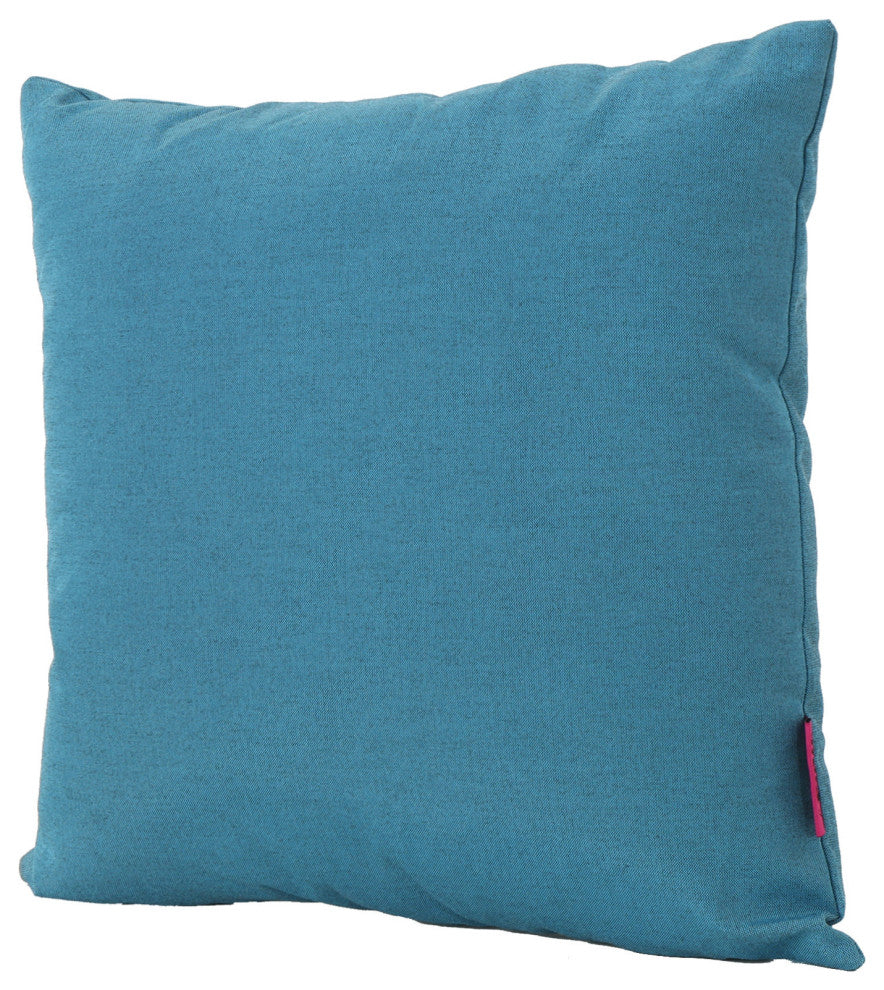 GDF Studio Misty Indoor Teal Water Resistant Square Throw Pillow, Medium, Single