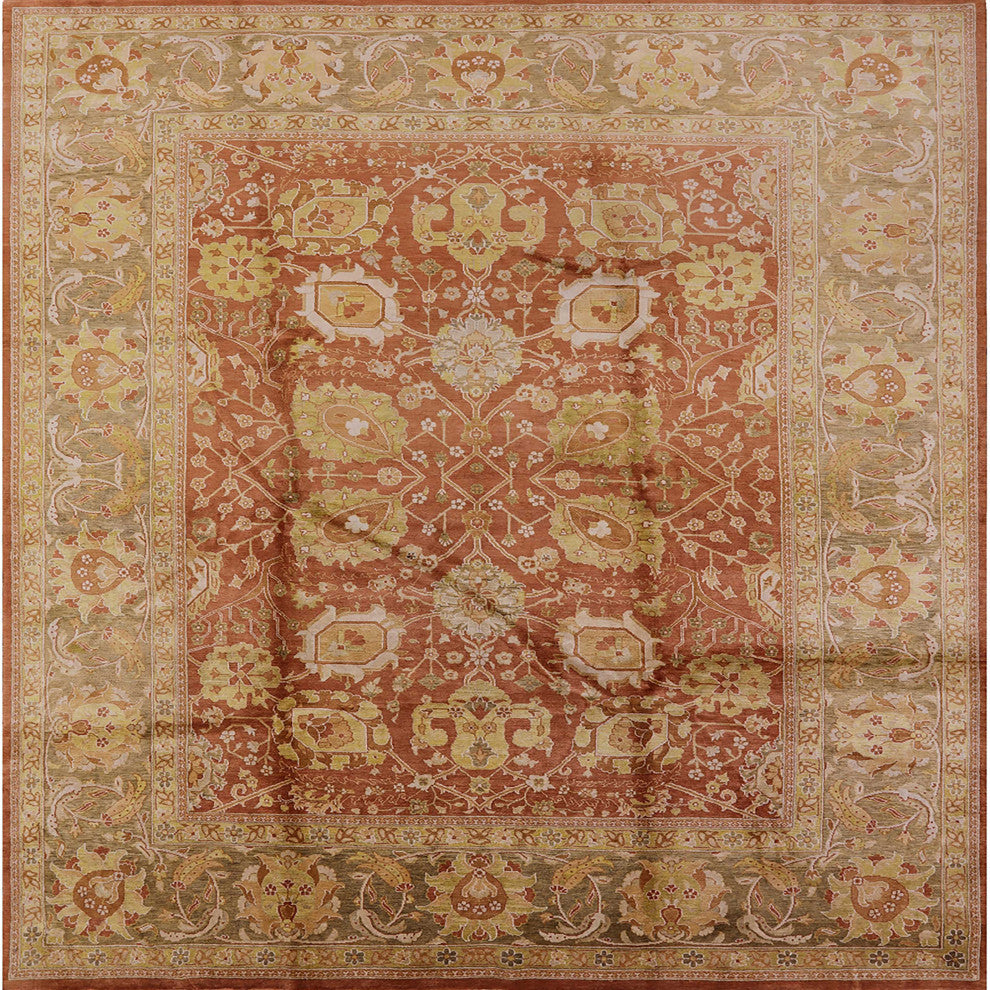 Ahgly Company Indoor Square Mid-Century Modern Area Rugs, 7' Square