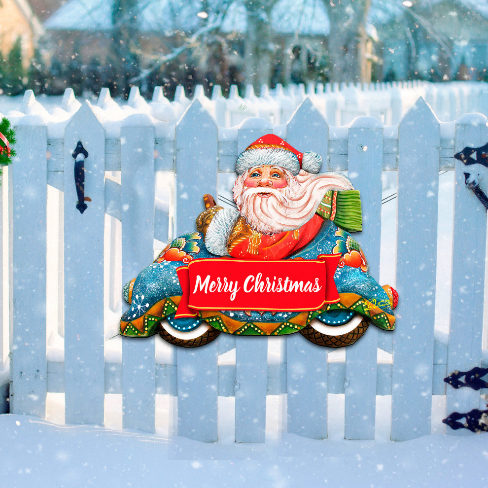 Merry Christmas Santa Door Hanger