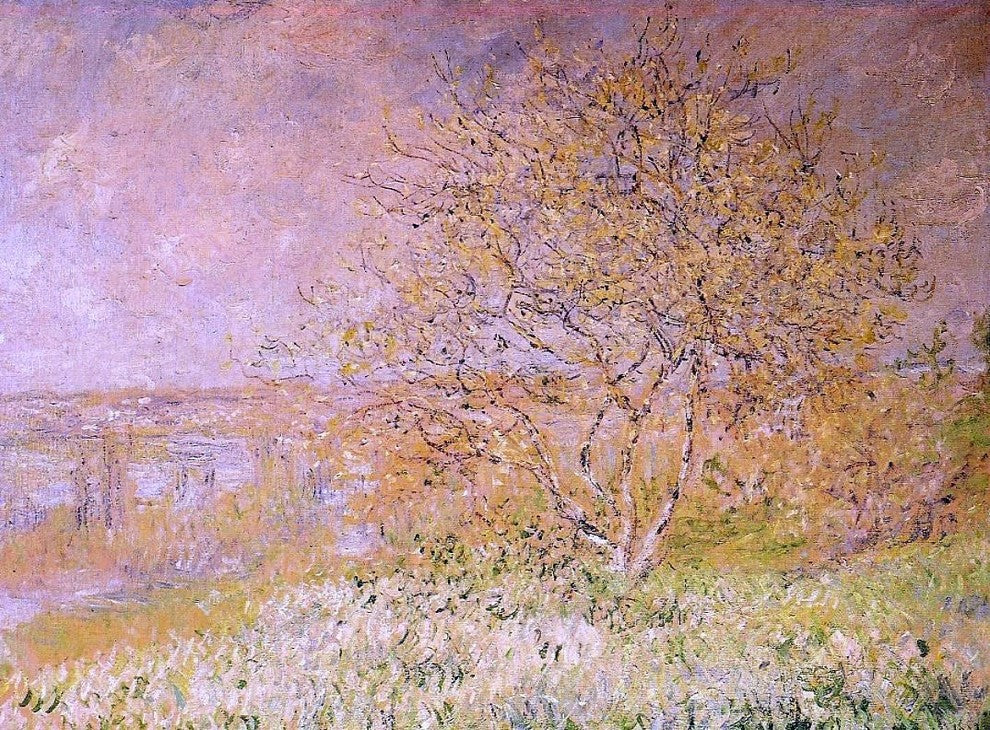Claude Oscar Monet Spring, 21"x28" Wall Decal Print