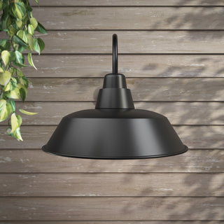 Farmhouse Black Exterior 1-Light Wall Mount Barn Light Fxiture