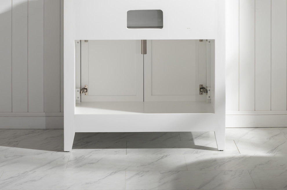 Burbank Transitional White 36" Single Vanity
